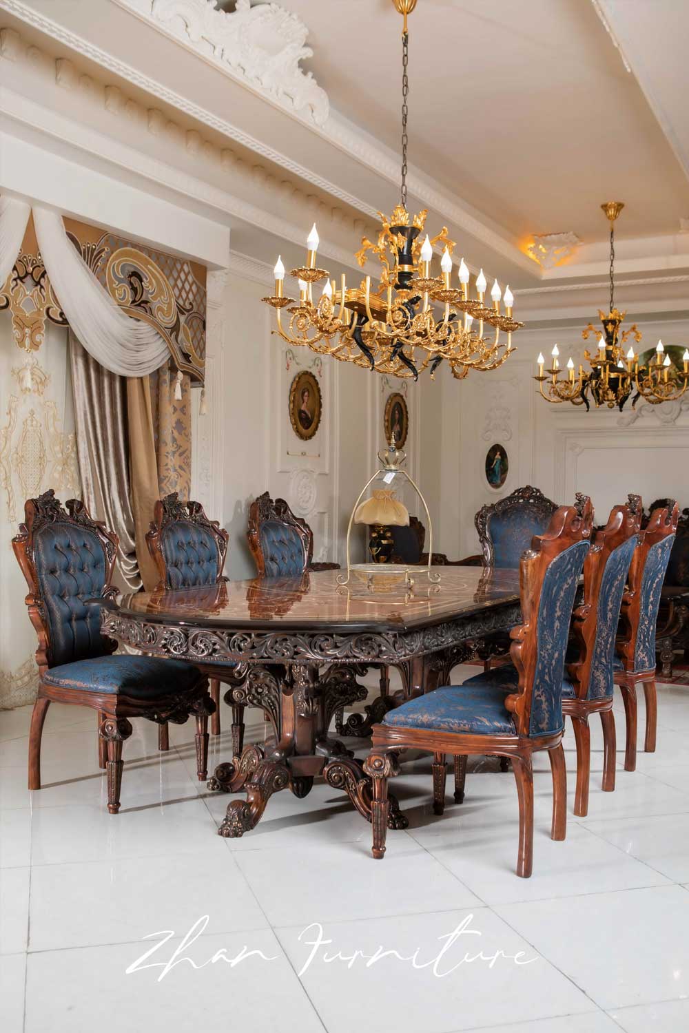 میز ناهارخوری سلطنتی گارلند
